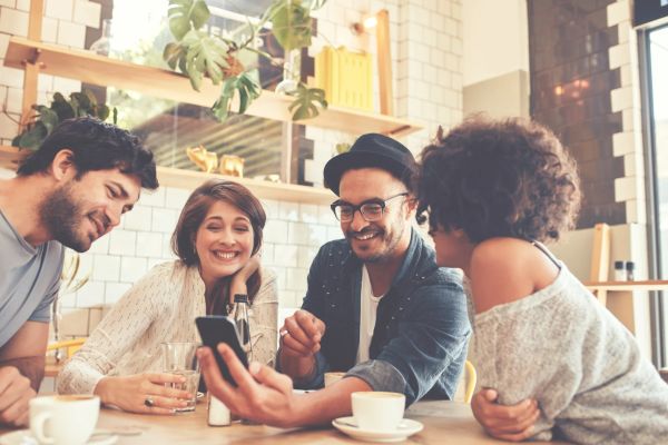 Millennials at a coffee shop