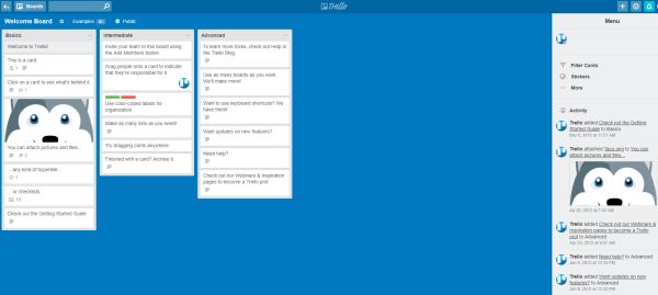 Trello welcome board