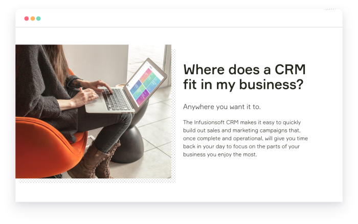 Where does CRM fit