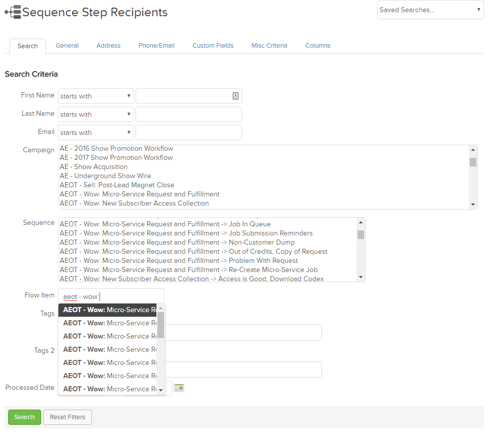 infusionsoft campaign reporting