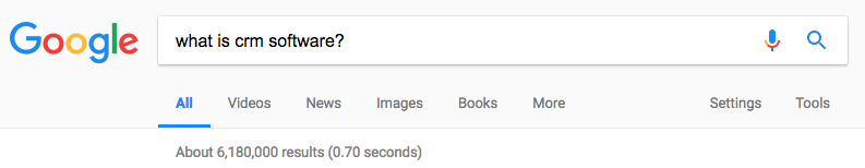 Search result for "What is CRM software?"