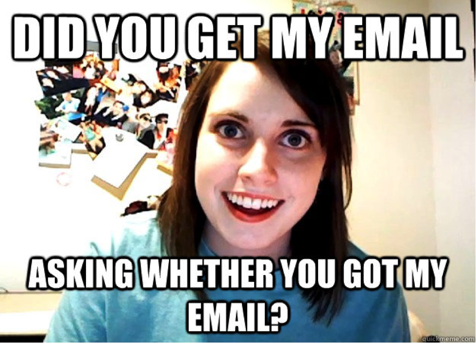 why did you call to tell me you emailed me? meme